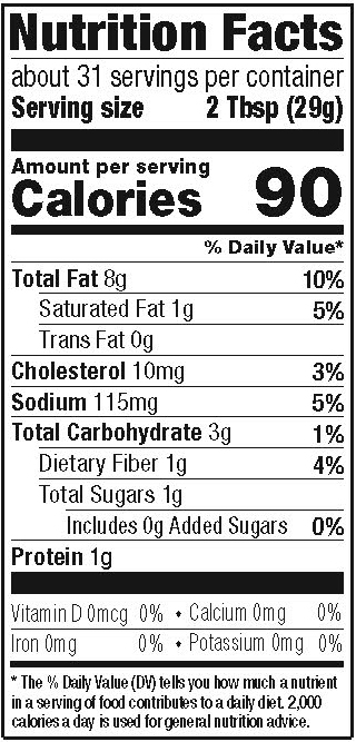 chipotle street corn nutrition fact panel